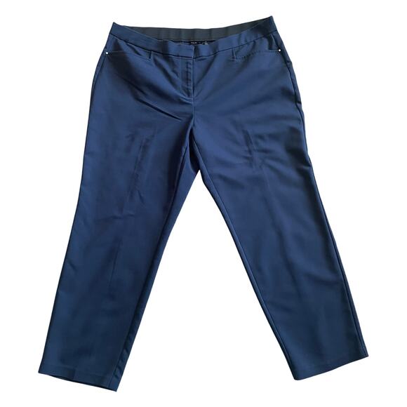 Rafaella Navy Curvy Fit Straight Pants - Size 18W *** - Picture 3 of 8
